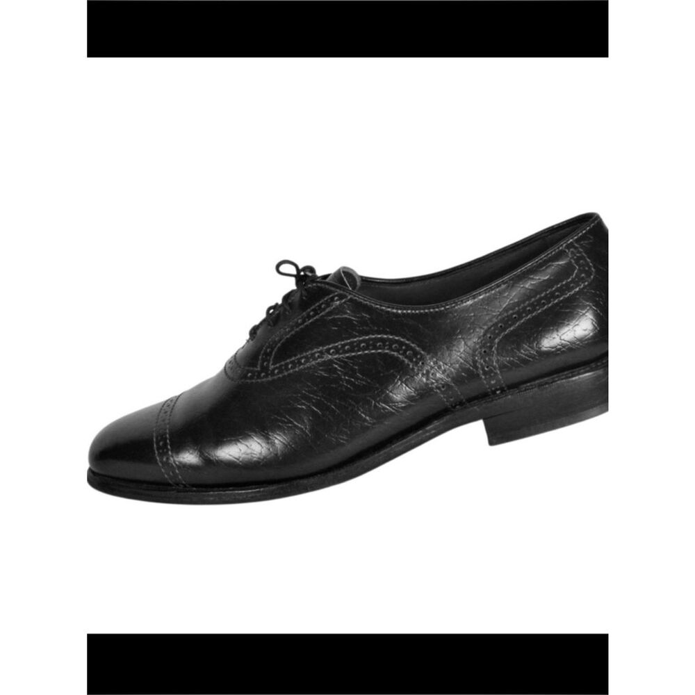 Allen Edmonds Wingtip Cap Toe Leather Vintage Winfield Oxford Dress Shoe 8.5